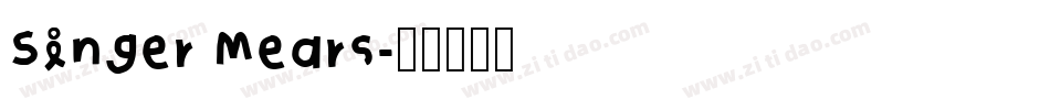 Singer Mears字体转换